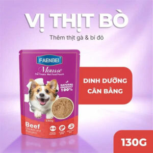 Pate dạng mousse cho chó Faenbei gói 130g
